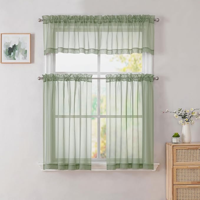 Simplebrand Sage Green Valances 14 Inches Long - Image 7
