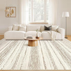 Nakagishi 10x14 Area Rugs Living Room: Washable Boho Large Neutral Modern Soft - Image 4
