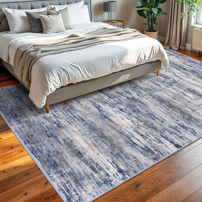 KOZYFLY Rugs for Living Room 8x10 Modern Ombre Living Room Area Rug, Washable - Image 7