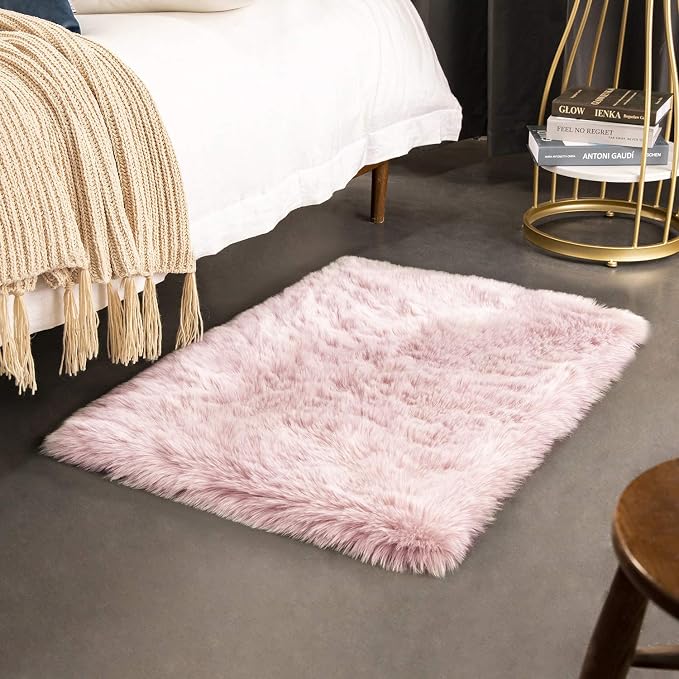 Ashler HOME DECO Soft Fox Faux Fur Chair Couch Cover Area Rug - Image 2