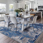 Washable Area Rugs 10'x14' Non-Slip Modern Abstract Soft - Image 4