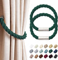NICEEC 2 Pack Strong Magnetic Curtain Tiebacks Modern Simple Style Drape Tie by NICEEC