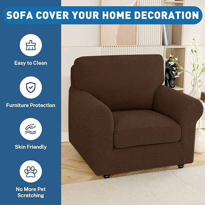 XINEAGE Couch Cushion Covers Seat Cushion Cover Thick Stretch Sofa Slipcovers 1 - Image 7