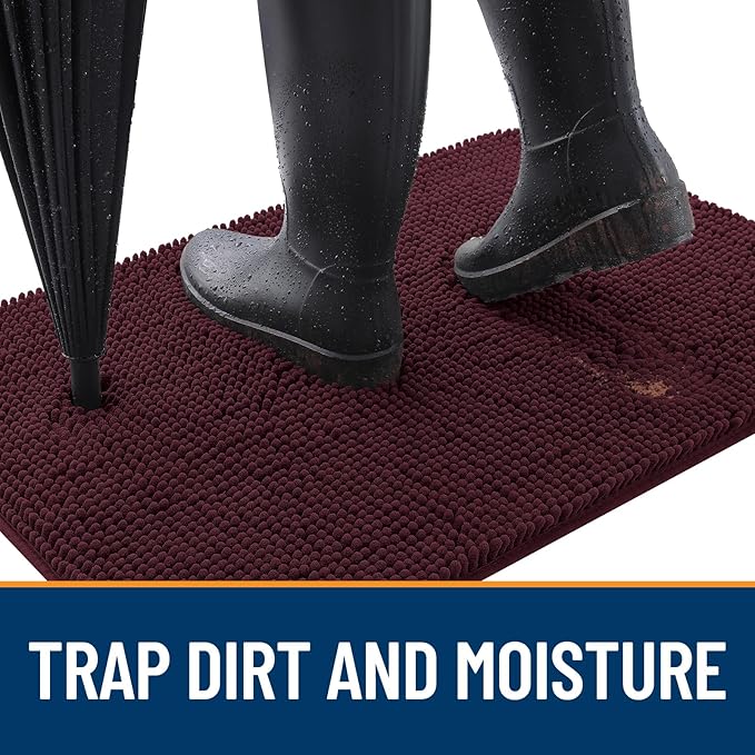 OLANLY Dog Door Mat for Muddy Paws 47x17, Absorbs Moisture and Dirt, Absorbent - Image 2