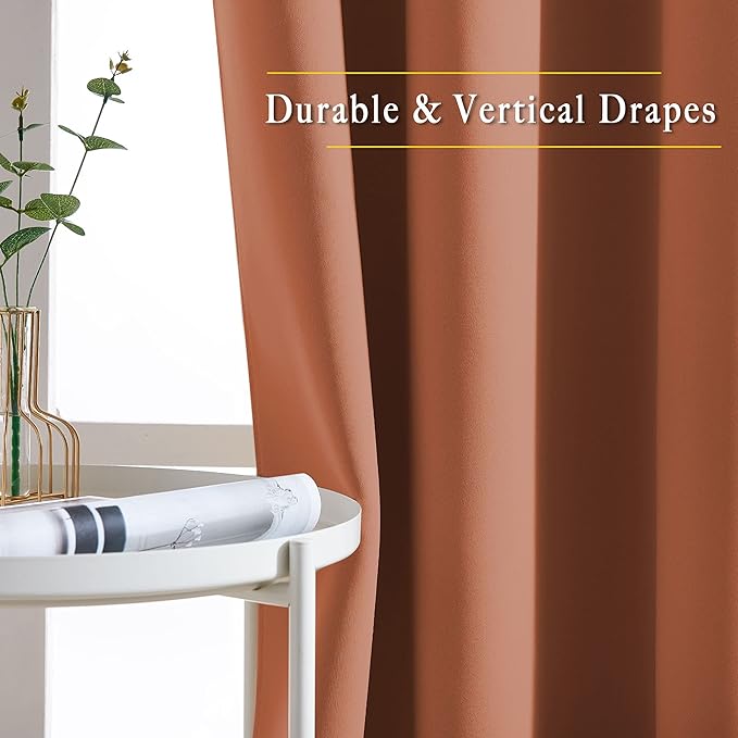 NICETOWN Blackout Window Curtains 72 inches Long, Thermal Insulated Grommet - Image 3
