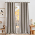 NICETOWN Faux Linen Angora Blackout Curtains 84 inches Long by NICETOWN