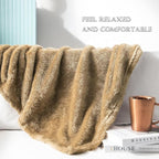 Exclusivo Mezcla Plush Fuzzy Fleece Bed Blanket King Size, Super Soft, Fluffy - Image 5