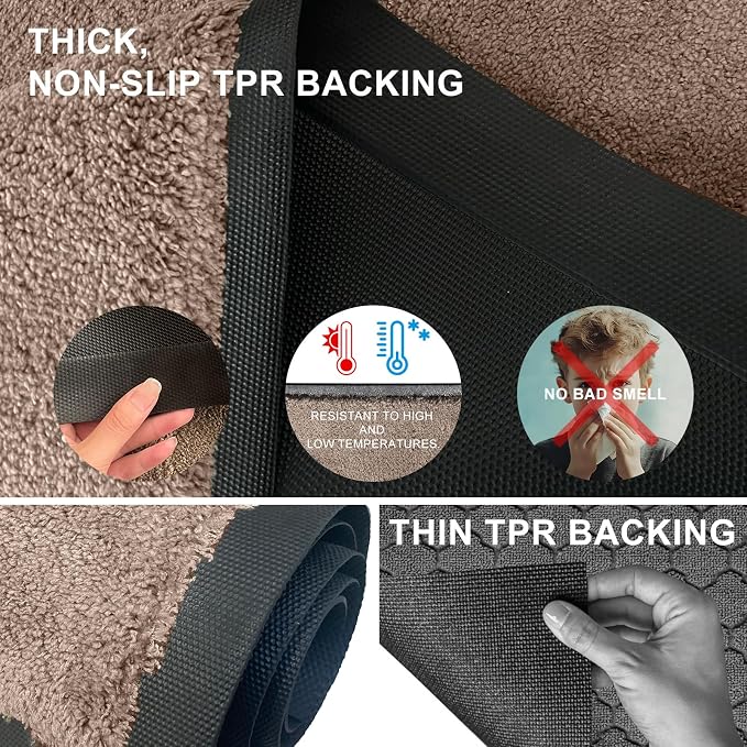 Mibao Dirt Trapper Door Mat for Indoor Outdoor, Waterproof All-Season, - Image 3