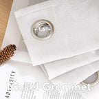 H.VERSAILTEX Natural Effect Extra Long Semi Sheer Curtains Made of Linen Mixed - Image 5