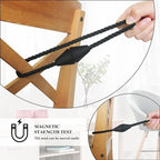 4 Pack Magnetic Curtain Tiebacks Rope Modern Handmade Curtain Tie Backs - Image 4