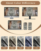 Madane Washable Area Rug 2x3, Small Entryway Rug Non-Slip Vintage Door Mat - Image 9