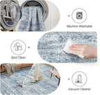 9x12 Area Rugs for Living Room, Non Slip Machine Washable Vintage Rugs - Image 4