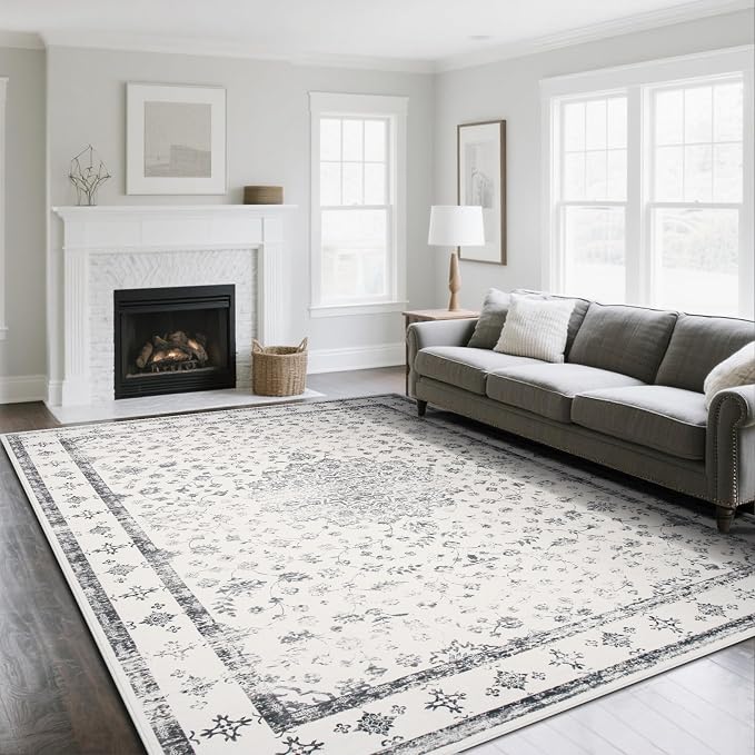 Washable Rugs 8x10 Area Rugs for Living Room, Rugs for Bedroom, Large Carpets by Srugn