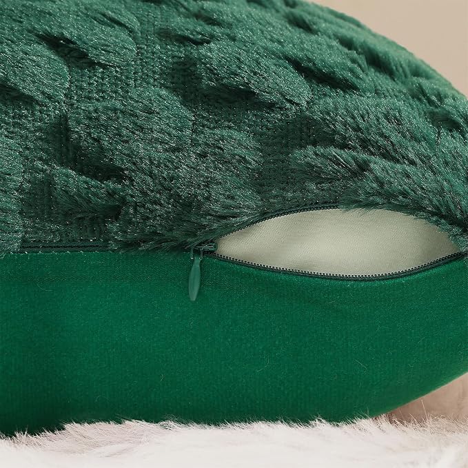 decorUhome St. Patrick’s Day Shamrock Green Pillow Covers 18x18 Inch Set of 2 - Image 9