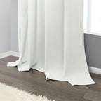 Pitalk Short Linen Textured Blackout Curtains - Image 8
