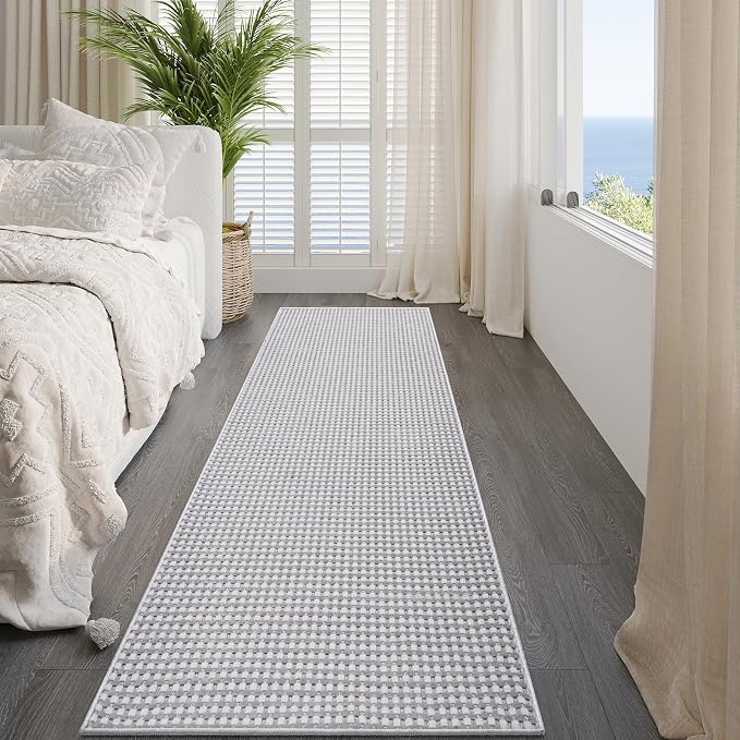 YDKGL Boho 2x8 ft Runners for Hallways Extra Long Woven Washable Kitchen Runner - Image 8
