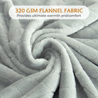 TOONOW Fleece Blanket Textured Fuzzy Plush Throw Blanket Twin Size 60" x 80" - Image 4