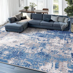 Washable Area Rugs 5'x8' Non-Slip Modern Abstract Soft - Image 9