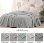 Whale Flotilla Twin Size Fuzzy Fleece Blanket - Image 9