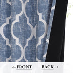 Beauoop 100% Blackout Curtains 45 Inches Long 2 Panels - Image 3