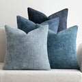 MIULEE Pack of 4 Couch Throw Pillow Covers 18x18 Inch Neutral Blue Soft by MIULEE