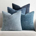 MIULEE Pack of 4 Couch Throw Pillow Covers 18x18 Inch Neutral Blue Soft by MIULEE