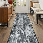 Washable Area Rugs 2'x10' Non-Slip Modern Abstract Soft - Image 3