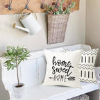 YCOLL Pillow Covers 18x18 Set of 4, Modern Sofa Throw Pillow Cover, Decorative - Image 6