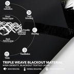 Deconovo Blackout Curtains 84 Inches Long, 52x84 Inch, Room Darkening Curtains - Image 4