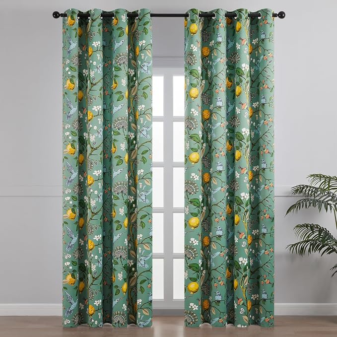 Topfinel 100 Inches Long Sage Green Luxury Curtains - Image 2