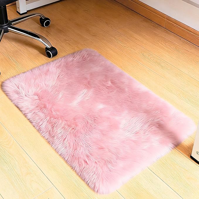 2x3 Fluffy Area Rugs for Bedroom Living Room, Small Soft Shag Fuzzy Rug - Image 5