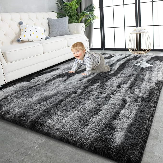 TWINNIS Super Soft Shaggy Rugs Fluffy Carpets, 6x9 Feet, Indoor Modern Plush by TWINNIS