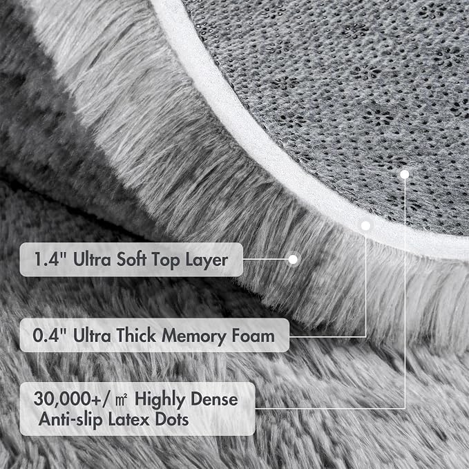 9x12 Ft Extra Large Shag Rugs for Living Room, Tie Dyed Ultra Soft Fluffy Furry - Image 8