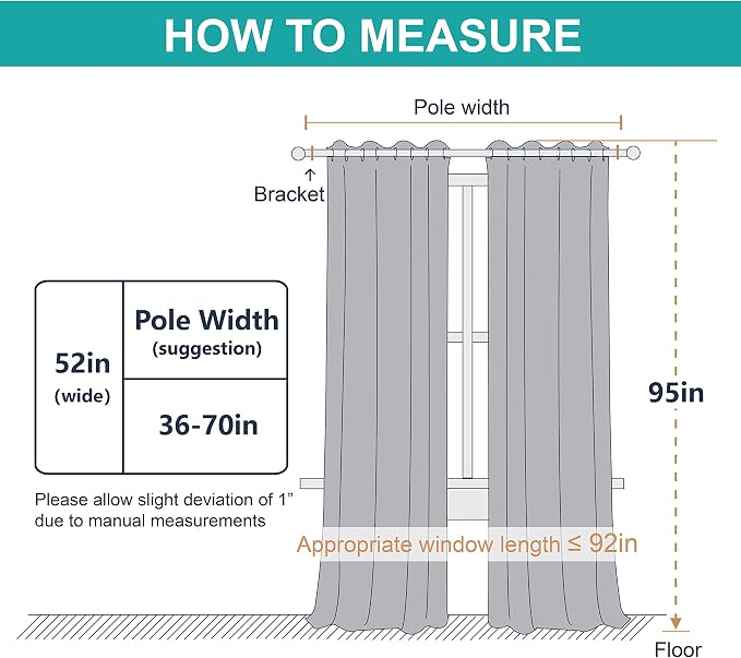 NICETOWN Cold Blocking 100% Blackout Curtains, Durable Black Lined Blackout - Image 7