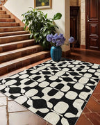 Latte&Fog 3x5 Entryway Rug, Vintage Washable Area Rug, Boho Non Slip Low Pile - Image 4
