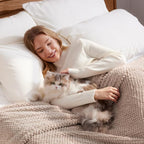 Whale Flotilla Twin Size Fuzzy Fleece Blanket - Image 3