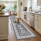 HEBE Washable Kitchen Rugs Runner 2'x 10', Non Slip Hallway Runner Rug - Image 2