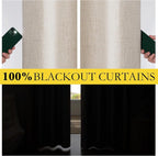 NICETOWN Farmhouse Style Keep Warm Large Window Draperies 108 inches Length - Image 2