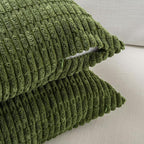 Fancy Homi Set of 4 Green Lumbar Rectangle Decorative Throw Pillow Covers 12x20 - Image 3