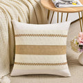 Fancy Homi Set of 1 Tan Neutral Decorative Throw Pillow Cover 16x16 Inch by Fancy+Homi