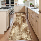 Washable Area Rugs 2'x6' Non-Slip Modern Abstract Soft by RELEANY