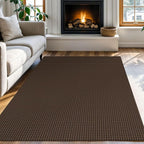 KOZYFLY Washable Area Rug 4x6 ft Non Slip Rubber Backed Living Room Rugs - Image 8