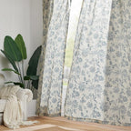 jinchan Linen Floral Curtains for Living Room - Image 8