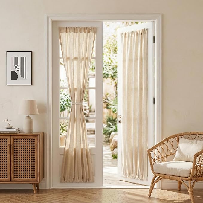 MYSKY HOME Oatmeal French Door Curtains by MYSKYHOME