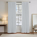 PONY DANCE 60% Light Blocking Curtains 96 inch Long, Room Darkening Curtains by PONYDANCE