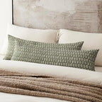 Foindtower Set of 2 Decorative Long Body Lumbar Throw Pillow Covers Neutral - Image 5