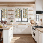 Topfinel 94 Inches Long Custom Window Treatments, Retro Art Deco Euro Flower - Image 9