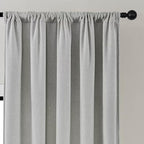 Joydeco Faux Linen Curtains 96 Inches Long 2 Panels Set - Image 4