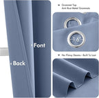 MIULEE Denim Blue Blackout Curtains - Image 4