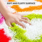 Tepook Fluffy Colorful Rug for Kids, Shaggy Soft Rainbow Area Rugs for Girls - Image 8
